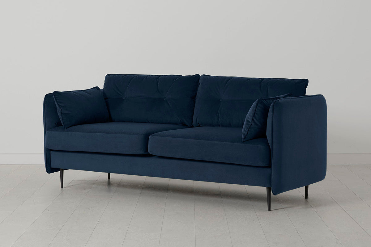 Modell 19 3-Sitzer-Sofa, Indigo