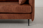 Modell 19 3-Sitzer Sofa mit linker Chaiselongue, Kastanie