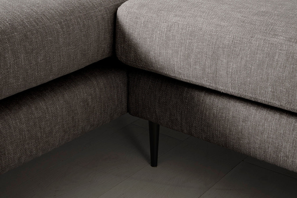 Modell 19 3-Sitzer Sofa mit rechter Recamiere, Shadow