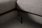 Modell 19 3-Sitzer Sofa mit rechter Recamiere, Shadow
