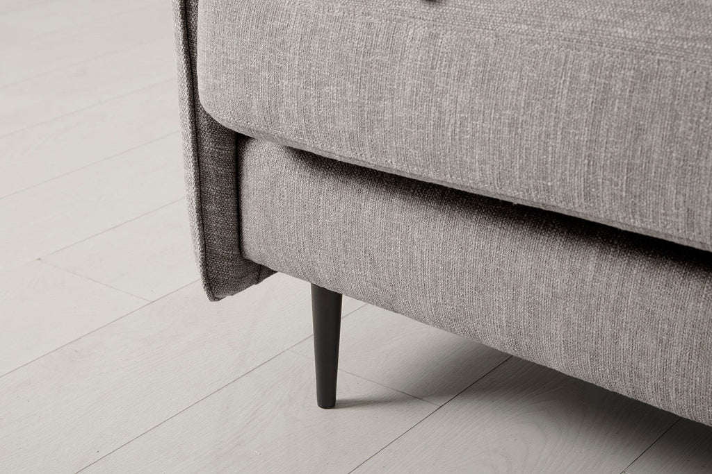 Modell 19 3-Sitzer Sofa mit rechter Recamiere, Shadow