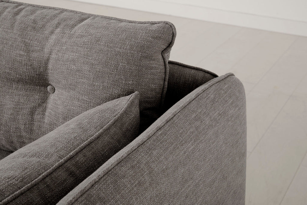 Modell 19 3-Sitzer Sofa mit rechter Recamiere, Shadow