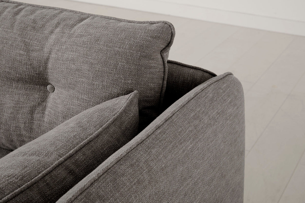 Modell 19 3-Sitzer Sofa mit rechter Recamiere, Shadow