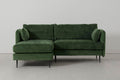 Modell 19 3-Sitzer Sofa mit linker Chaiselongue, Conifer