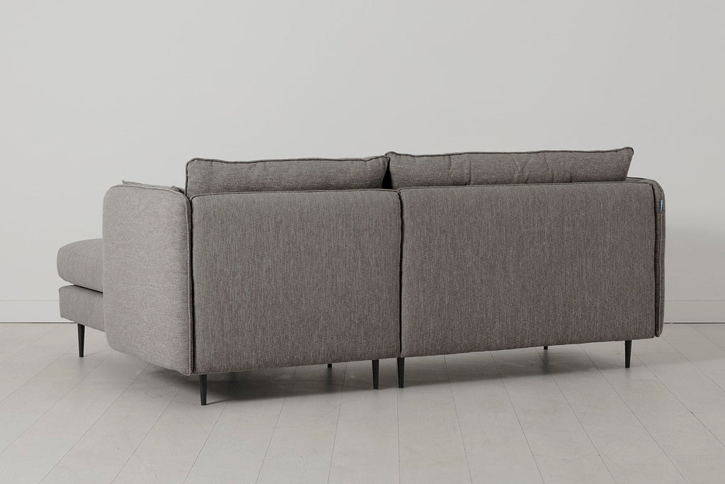 Modell 19 3-Sitzer Sofa mit rechter Recamiere, Shadow