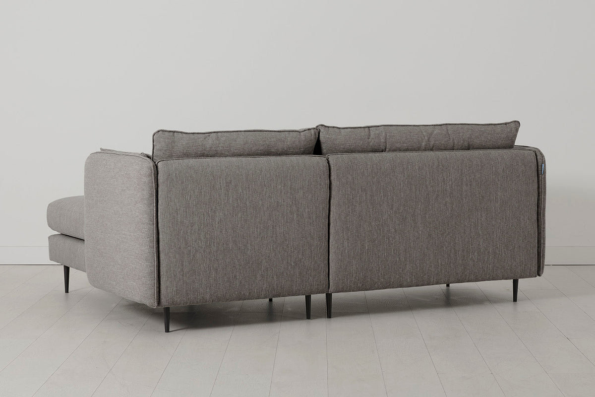 Modell 19 3-Sitzer Sofa mit rechter Recamiere, Shadow