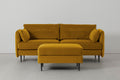 Sofa 3-Sitzer Modell 19 mit Ottoman, Senfgelb