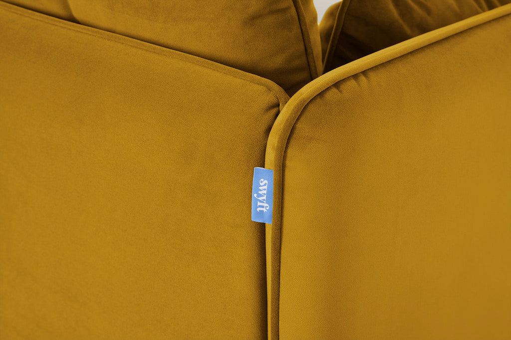 Modell 19 Zweisitzer-Sofa, Senfgelb