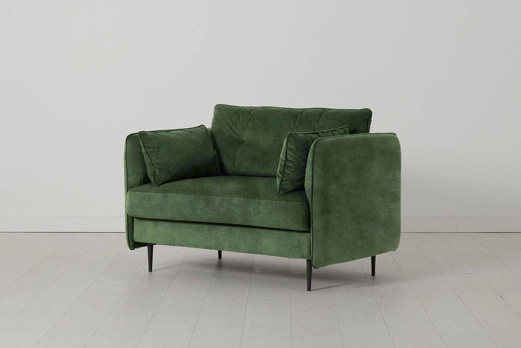 Modell 19 Zweisitzer-Sofa, Koniferengrün