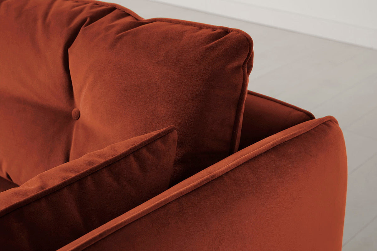 Modell 19 3-Sitzer Sofa, Ziegelrot