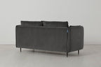 Modell 19 2-Sitzer Sofa mit Ottoman, Anthrazit