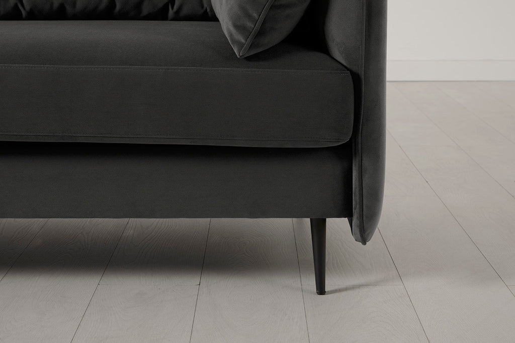 Modell 19 3-Sitzer Sofa mit rechter Chaiselongue, Anthrazit
