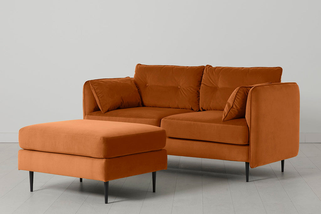 Modell 19 Zweisitzer-Sofa mit Ottomane, Bronze