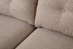 Modell 19 Dreisitzer-Sofa mit Ottomane, Pumice