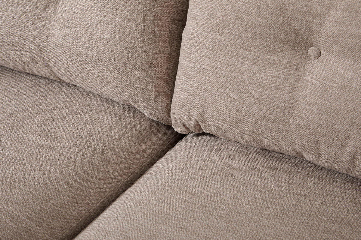 Modell 19 Dreisitzer-Sofa mit Ottomane, Pumice