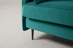 Modell 19 2-Sitzer Sofa mit Ottoman, Kingfisher