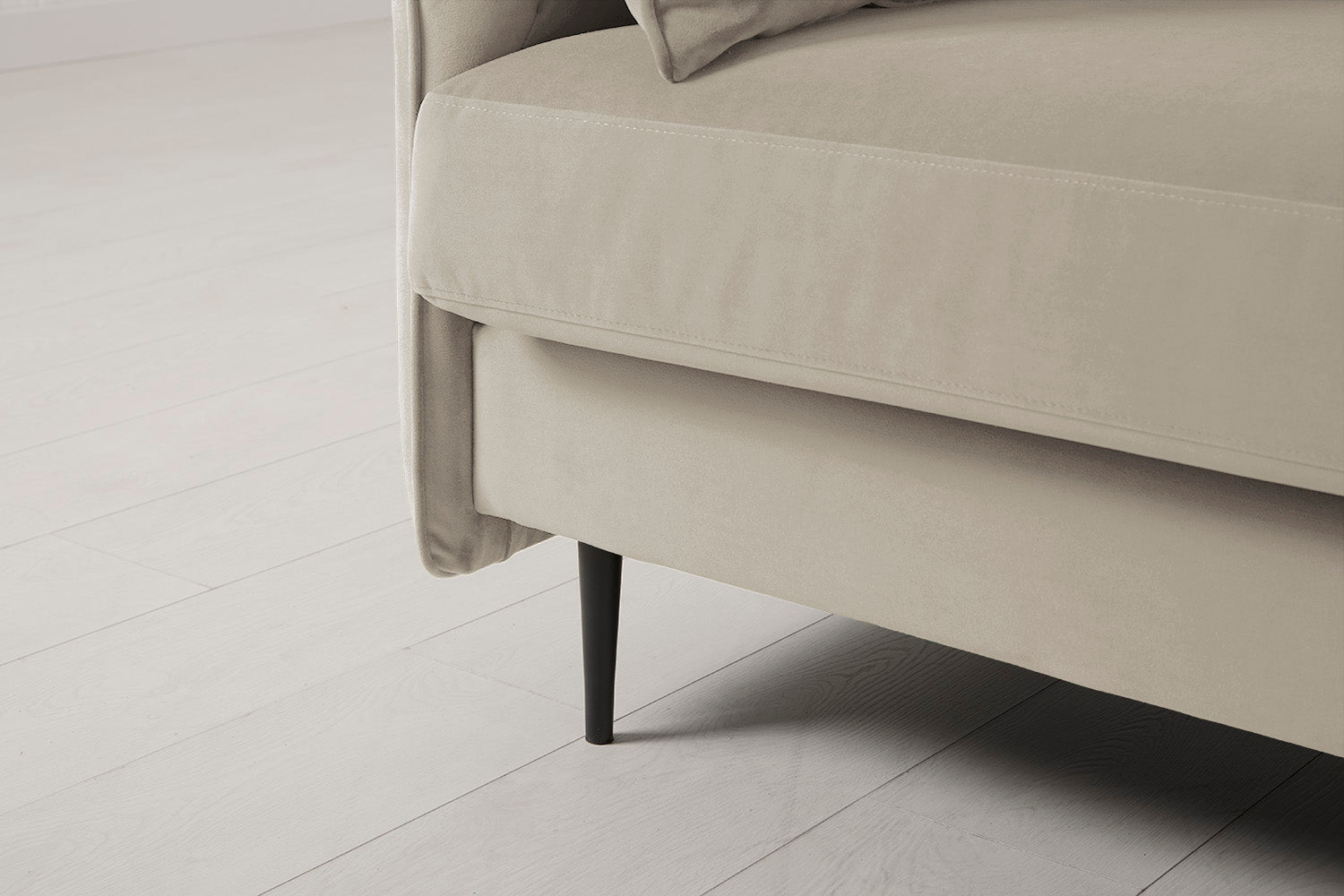 Modell 19 3-Sitzer Sofa mit Ottomane, Bone