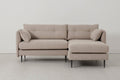 Modell 19 3-Sitzer Sofa mit rechter Chaise, Pumice