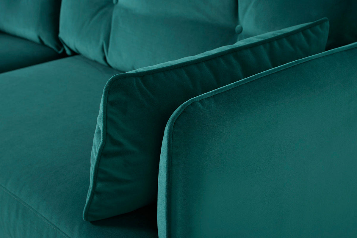 Modell 19 2-Sitzer Sofa mit Ottoman, Kingfisher