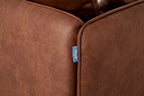 Modell 19 Zweisitzer-Sofa mit Ottomane, Kastanie