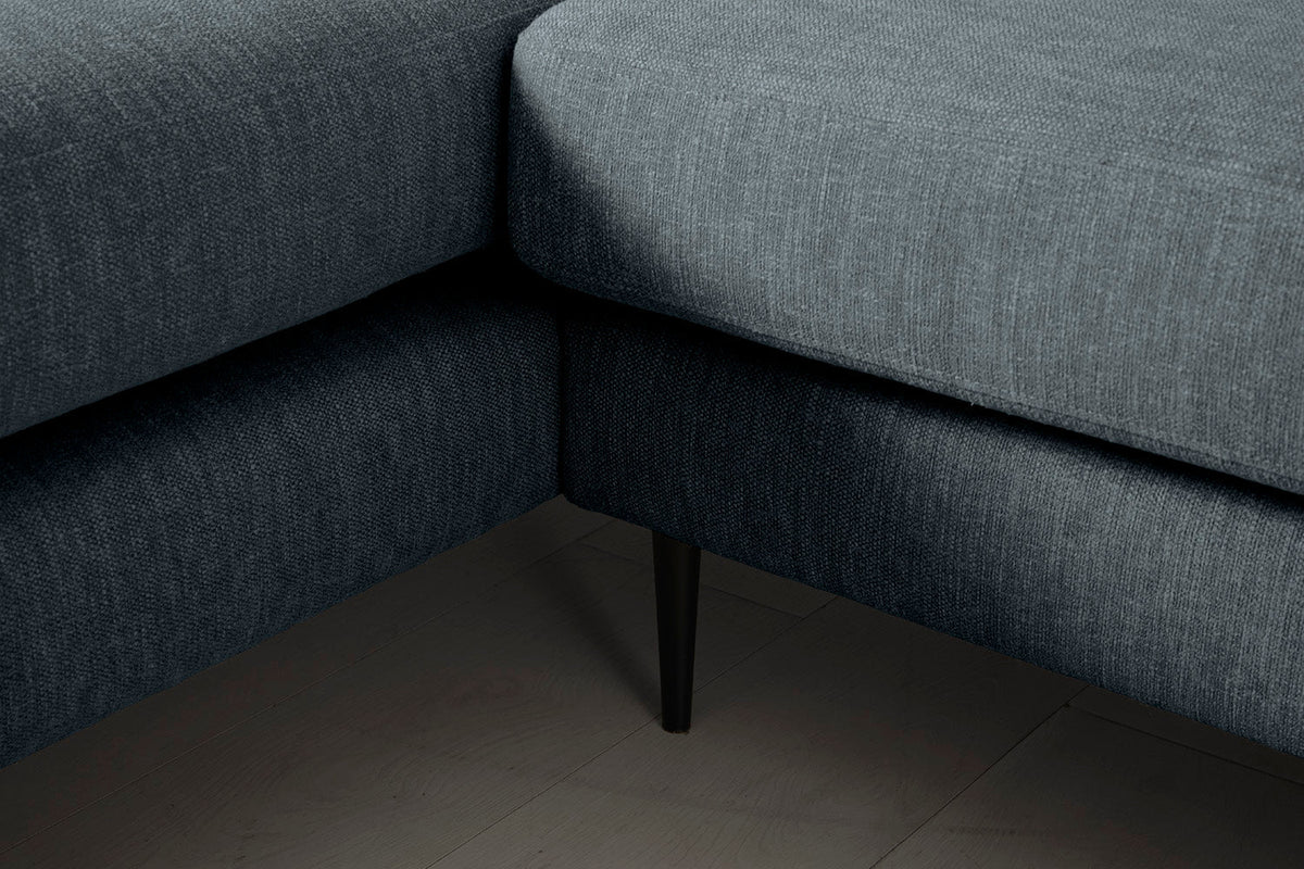 Modell 19 3-Sitzer Sofa mit Récamiere rechts, Marine