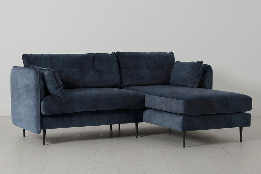 Modell 19 3-Sitzer Sofa mit rechter Chaiselongue, Ocean