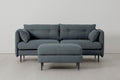Modell 19 Dreisitzersofa mit Ottomane, Marine