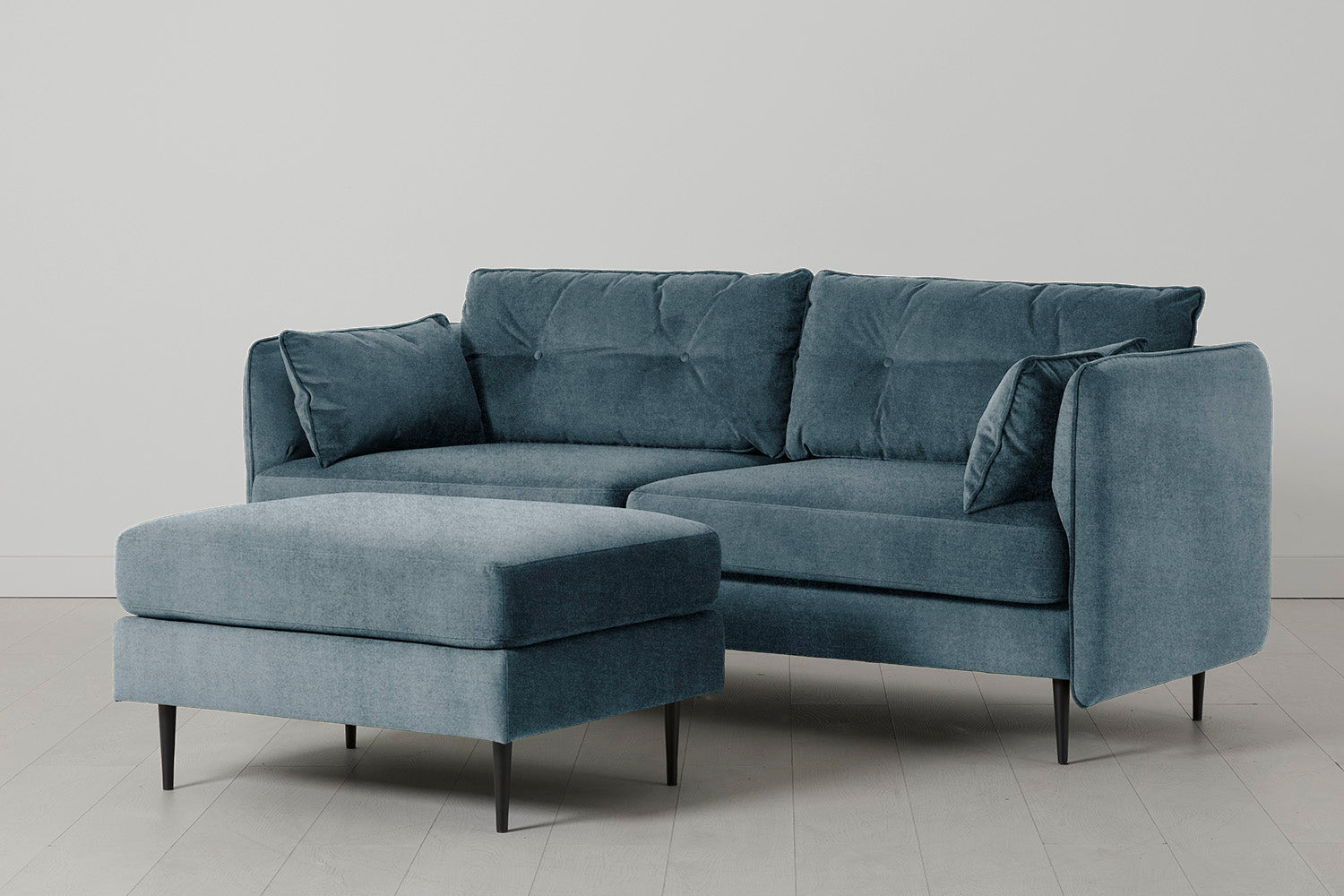 Modell 19 3-Sitzer Sofa mit Ottomane, Hydro