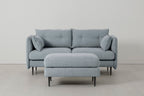 Modell 19 Zweisitzer-Sofa mit Ottomane, Seaglass