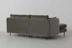 Modell 19 3-Sitzer Sofa mit linker Chaiselongue, Elefant