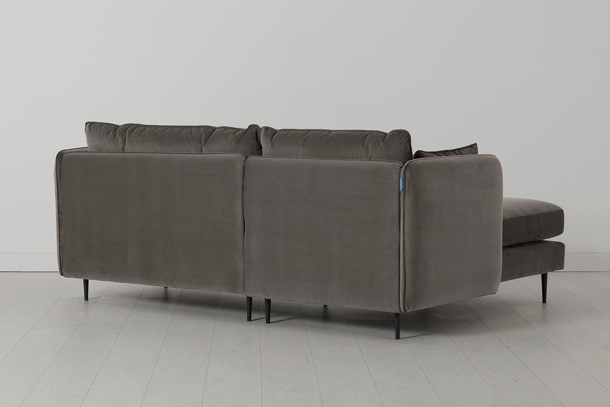 Modell 19 3-Sitzer Sofa mit linker Chaiselongue, Elefant