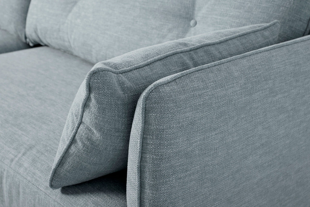 Modell 19 Dreisitzer-Sofa mit Ottoman, Seaglass