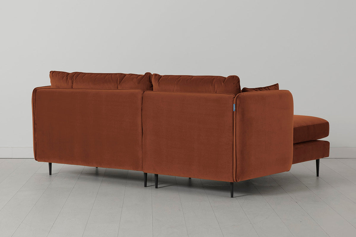 Modell 19 3-Sitzer Sofa mit linker Chaiselongue, Umbra