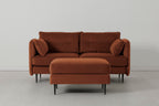 Modell 19 2-Sitzer Sofa mit Ottoman