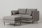 Modell 19 Zweisitzer-Sofa mit Ottomane, Shadow