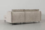 Modell 19 3-Sitzer Chaiselongue Rechts, Kreide