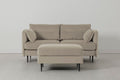 Modell 19 2-Sitzer Sofa mit Ottoman, Bone
