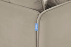 Modell 19 Dreisitzer-Sofa mit Recamiere rechts, Bone