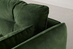 Modell 19 3-Sitzer-Sofa mit Ottomane, Konifergrün