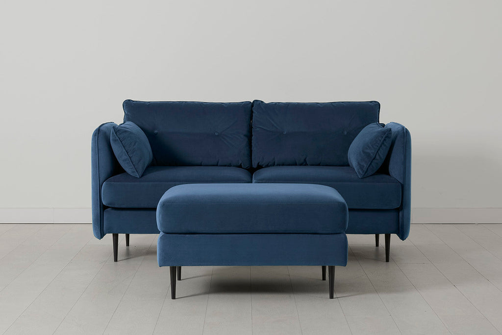 Modell 19 2-Sitzer Sofa mit Ottomane, Petrol
