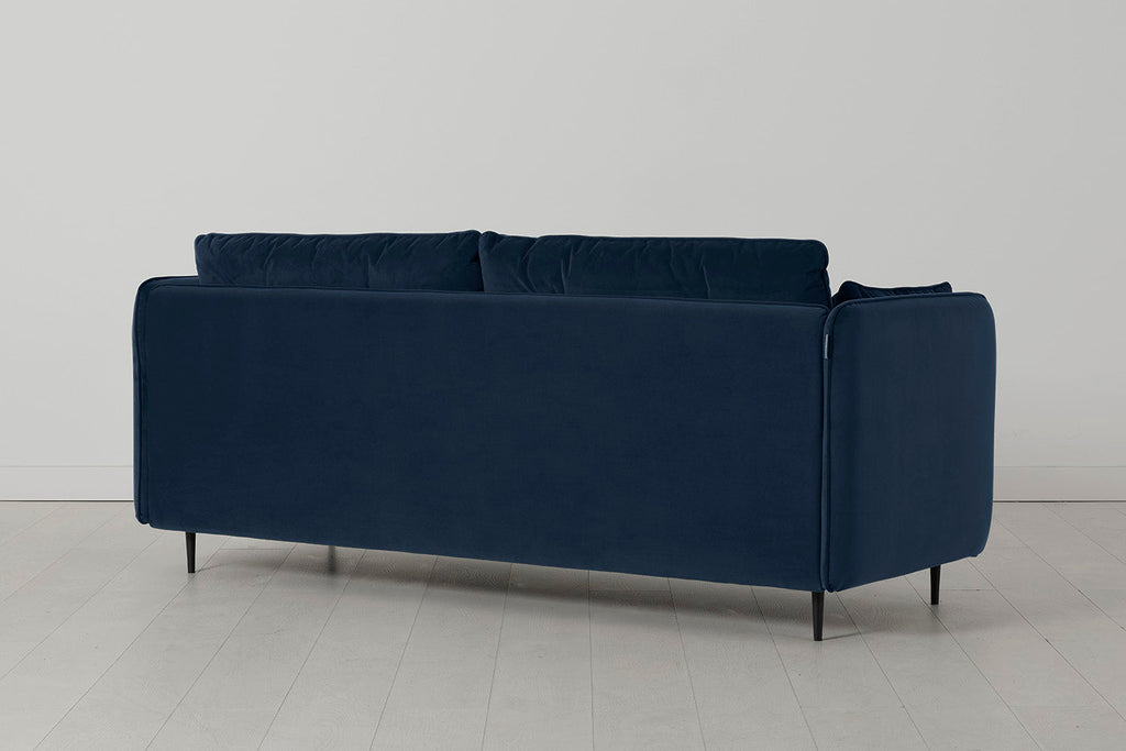 Modell 19 3-Sitzer Sofa mit Ottomane, Indigo