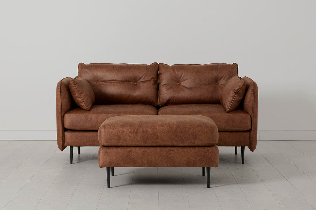 Modell 19 2-Sitzer Sofa mit Ottoman
