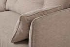 Sofa Modell 19 Zweisitzer mit Ottoman, Bimsstein