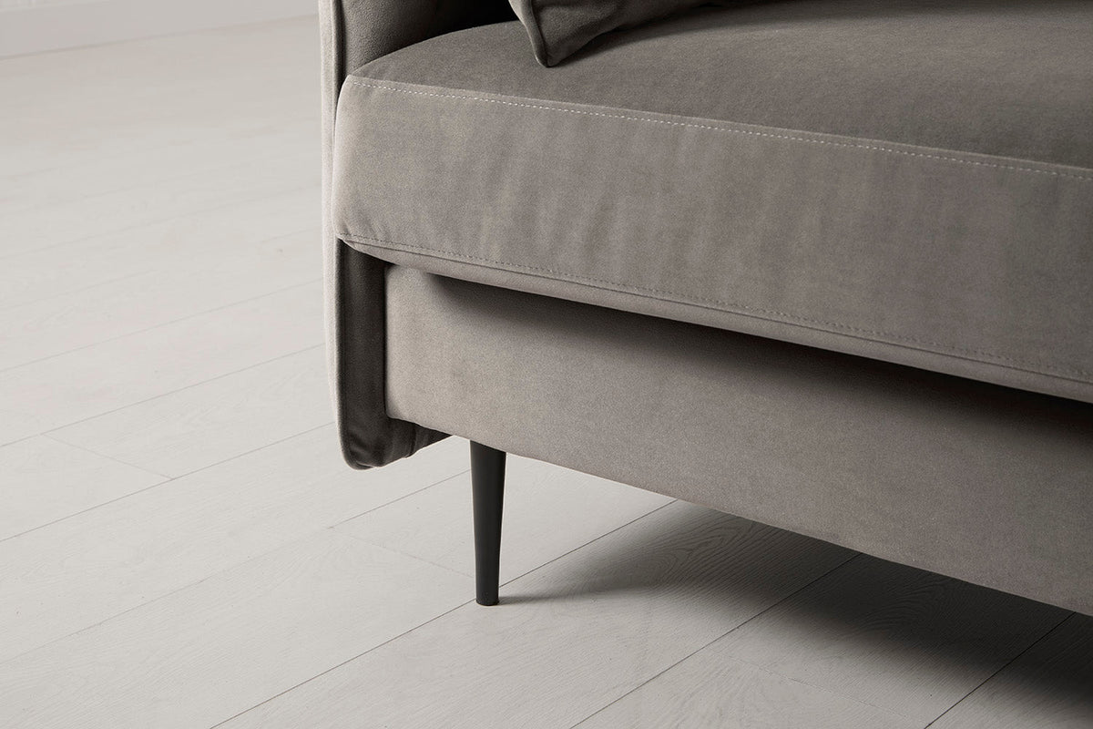 Modell 19 3-Sitzer Sofa mit rechter Récamiere, Elephant