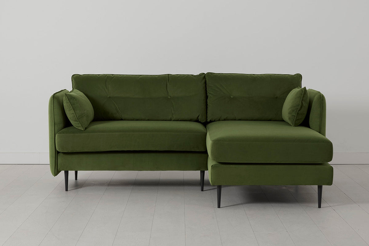 Modell 19 3-Sitzer Sofa mit rechter Chaiselongue, Vine