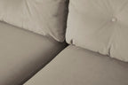 Modell 19 Dreisitzer-Sofa mit Recamiere rechts, Bone