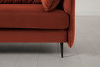 Sofa 2-Sitzer Modell 19 mit Ottoman, Ziegelrot