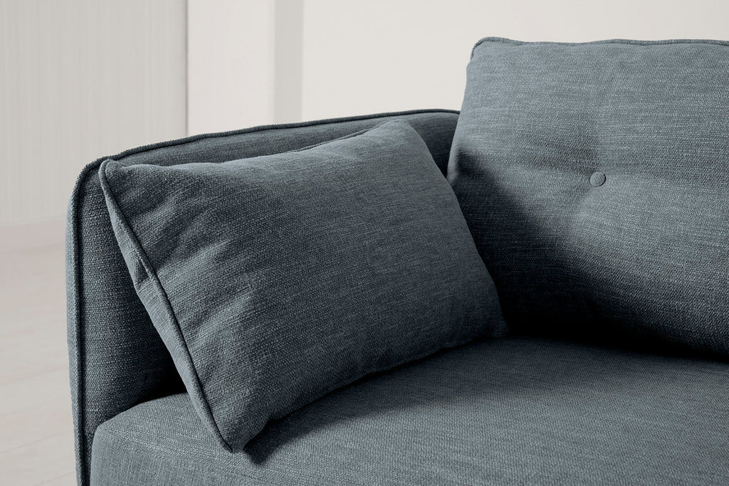 Modell 19 2-Sitzer-Sofa mit Ottomane, Marine