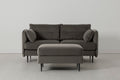 Modell 19 2-Sitzer-Sofa mit Ottomane, Elefant