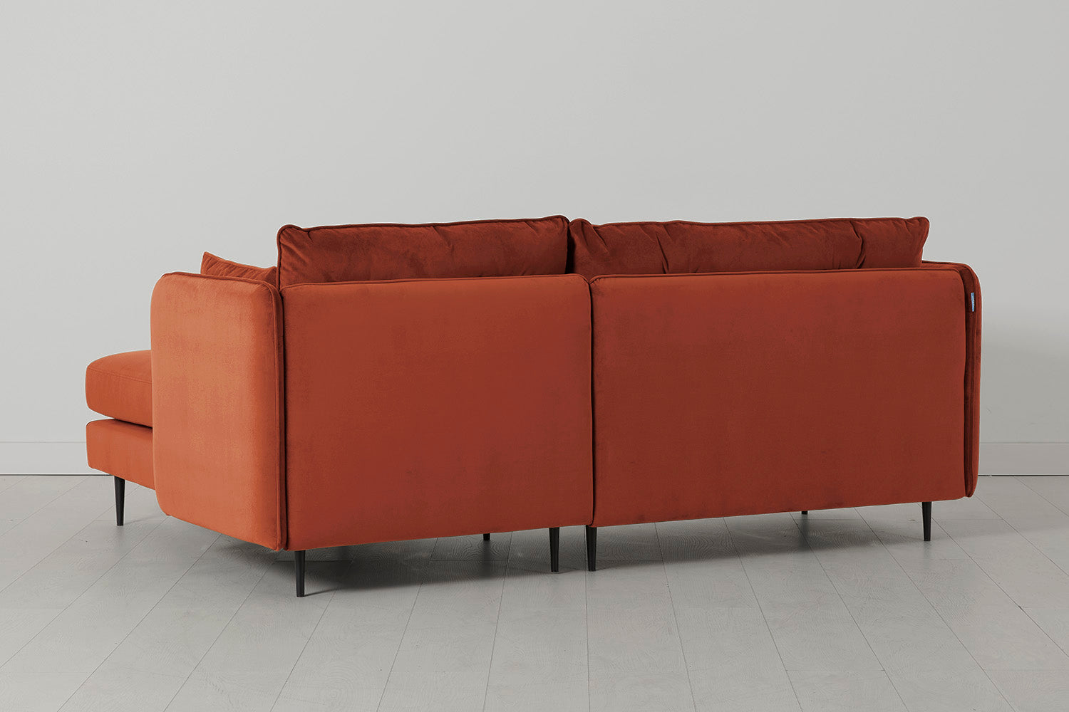 Modell 19 3-Sitzer Sofa mit Recamiere rechts, Ziegelrot